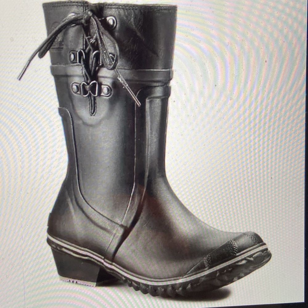 Sorel Women’s 6.5 Black Waterproof Rainboots